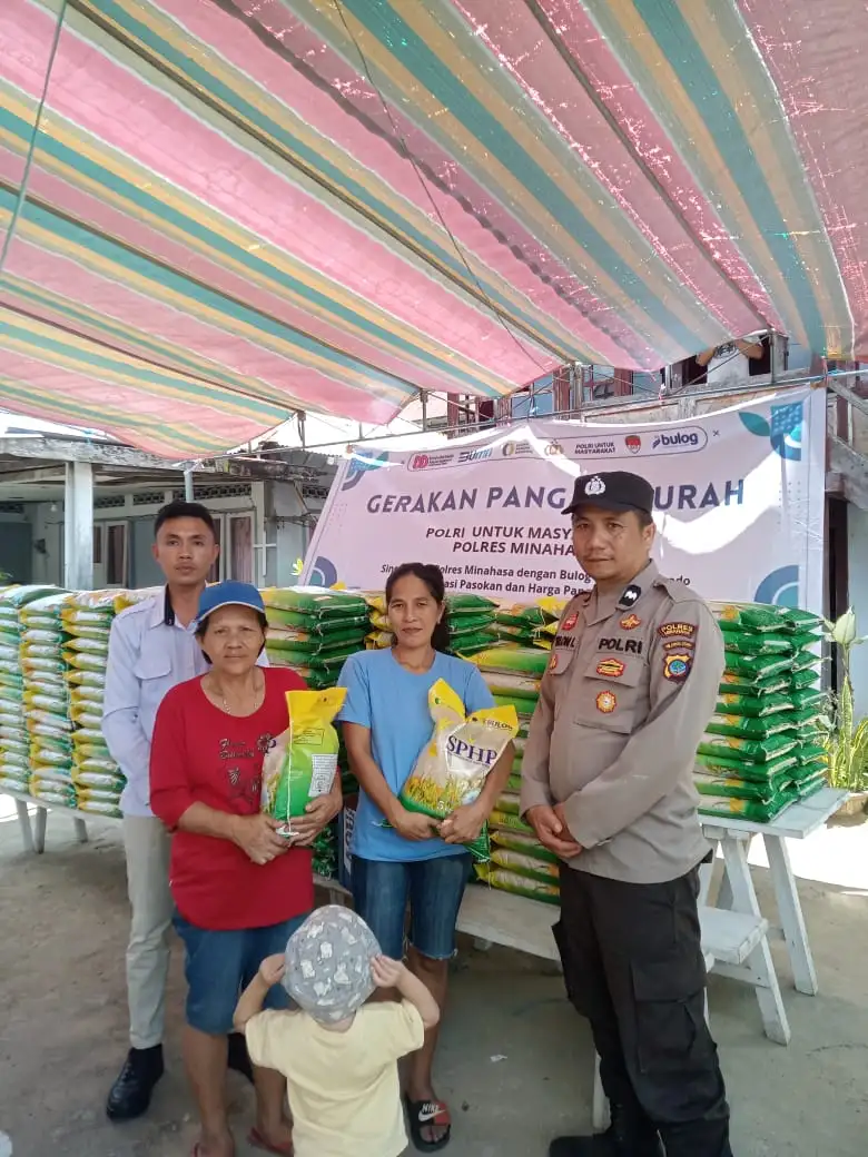Gerakan Pangan Murah Polri Di Kecamatan Lembean Timur